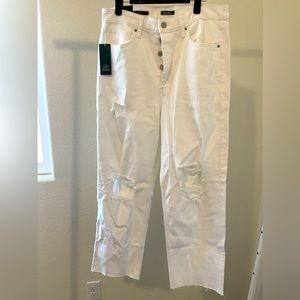 NWT Wild Fable White Highest Rise Straight Jeans Size 12